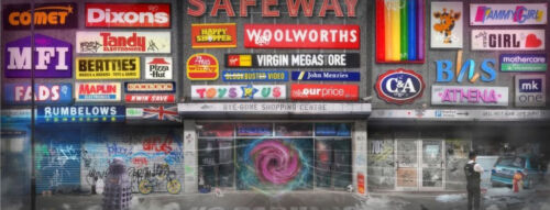 JJ Adams Artwork: Bye-Gone Shopping Centre