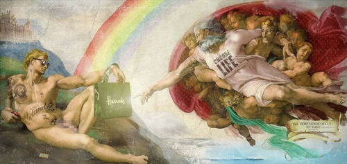 JJ Adams Artwork: Temptation of God, By Dave (From Brighton)