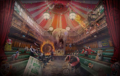 JJ Adams Artwork: Send in the clowns