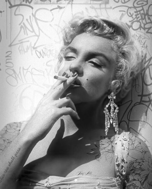 JJ Adams Artwork: Smoking Gun, Marilyn