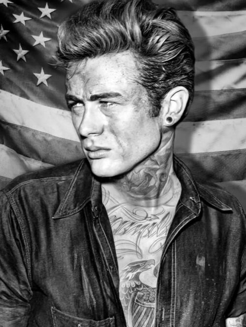 JJ Adams Artwork: James Dean Tattoo